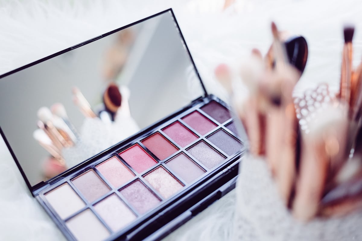 Confident glam beauty portrait