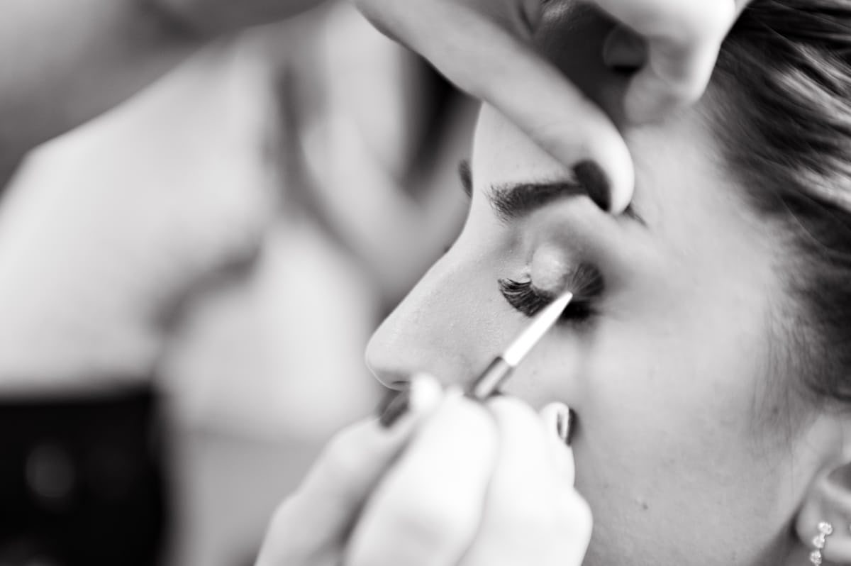 Radiant makeup model portrait