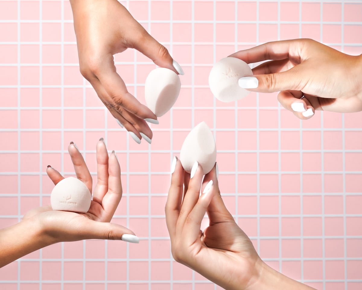 Professional makeup product arrangement